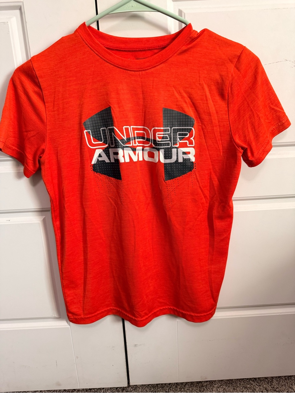 Under Armour Bright Orange Logo Short Sleeve Tee